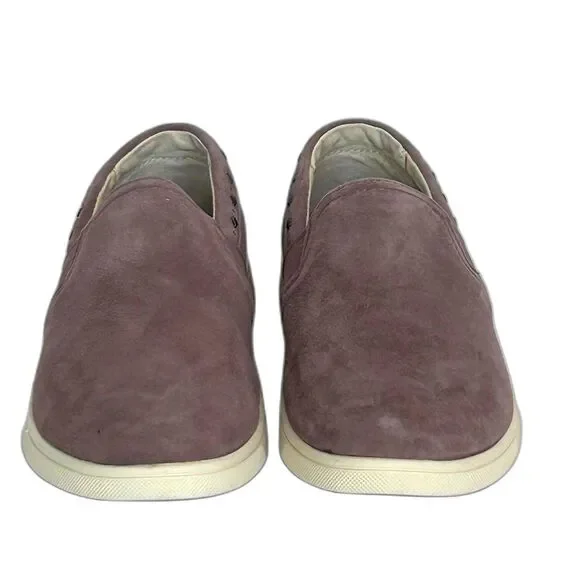 Spenco Sneakers Women’s Size 7.5 Color Lavender Elderberry Suede Comfort Slip-on - Picture 2 of 11
